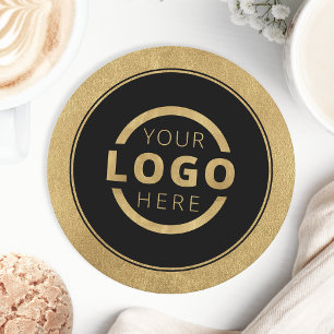 Posavasos Redondo De Papel Logotipo de promoción de negocios para personaliza