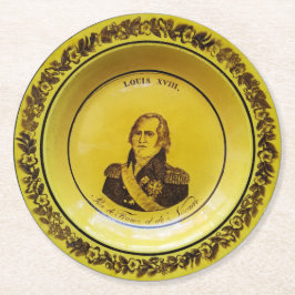 Posavasos Redondo De Papel Luis XVIII