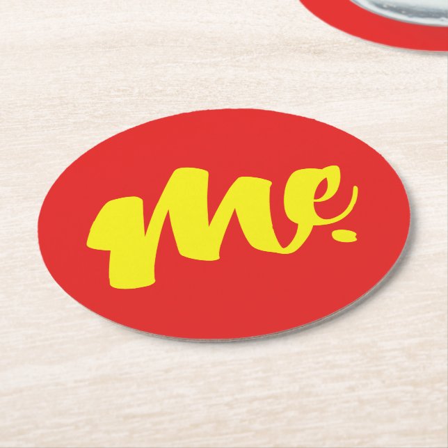 Posavasos Redondo De Papel Madre vietnamita - Lenguaje Mæ~ Ting Viene (En perspectiva)