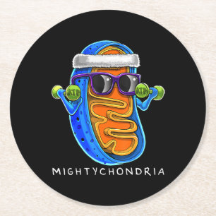 Posavasos Redondo De Papel Maestro científico de biología celular Mightycho