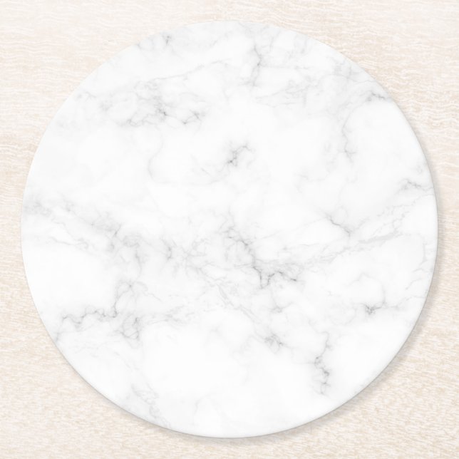Posavasos Redondo De Papel Marble Coasters (Anverso)