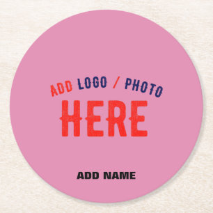 POSAVASOS REDONDO DE PAPEL MARCA VERIFICADA DE ROPA CALIENTE DE PERSONALIZADO