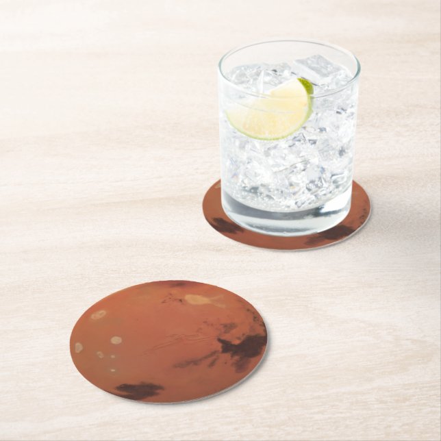 Posavasos Redondo De Papel Mars (In situ)