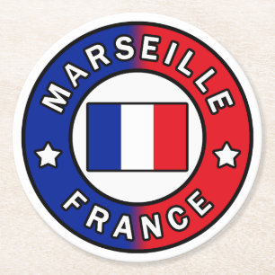 Posavasos Redondo De Papel Marsella Francia