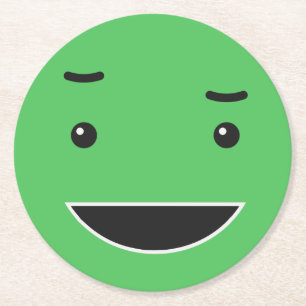 Posavasos Redondo De Papel Máscaras de papel liso 5/9