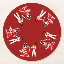 Posavasos Redondo De Papel Mayotte, Comores, Océan Indien