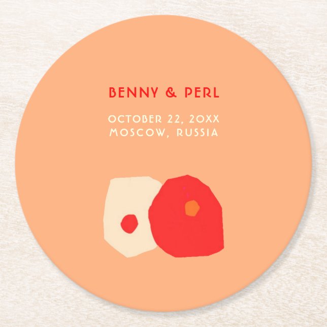 Posavasos Redondo De Papel Me encanta la máquina de papel (Anverso)