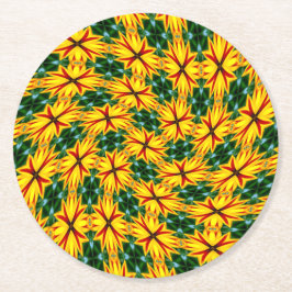 Posavasos Redondo De Papel Me Gustan Las Flores Únicas