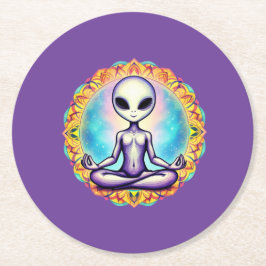 Posavasos Redondo De Papel Medición galáctica