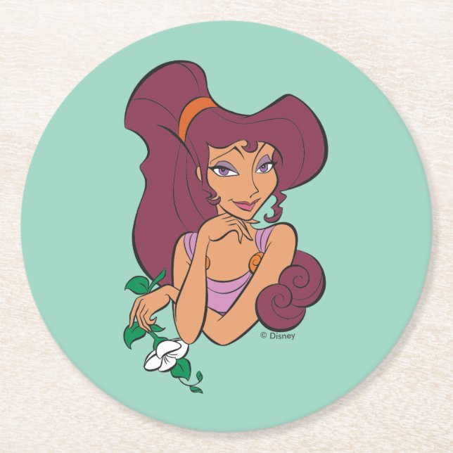Posavasos Redondo De Papel Megara Goddess at Heart Round Paper Coaster (Anverso)
