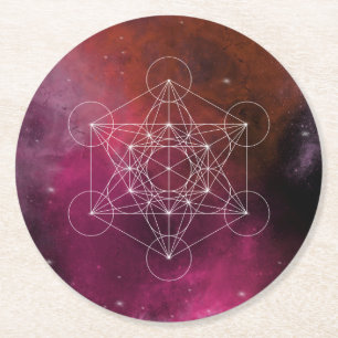 Posavasos Redondo De Papel Metatron arcangel zen