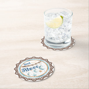 Posavasos Redondo De Papel Mi Cordero Pequeño