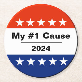 Posavasos Redondo De Papel Mi edición electoral de 2024