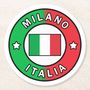 Posavasos Redondo De Papel Milán Italia