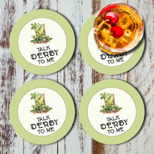 Posavasos Redondo De Papel Mint Julep Derby