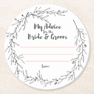 Posavasos Redondo De Papel mis "dos centavos "