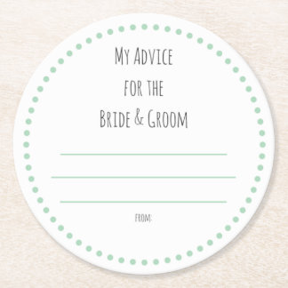 Posavasos Redondo De Papel mis "dos centavos"