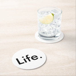 Posavasos Redondo De Papel moda moderna LIFE. |