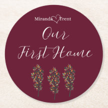 Moderna Burgundy Primera Pascua Doméstica