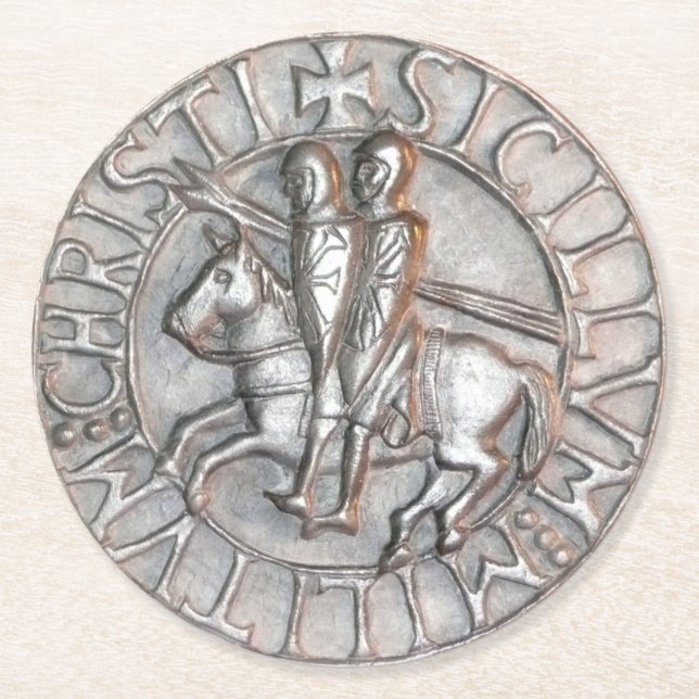 Posavasos Redondo De Papel Monasterio de los Caballeros (Anverso)