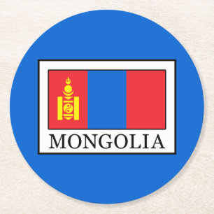 Posavasos Redondo De Papel Mongolia