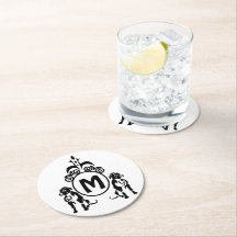 Monograma de dos perros guardianes