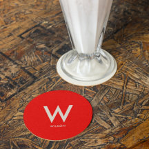 Monograma Rojo para Fiesta Personal