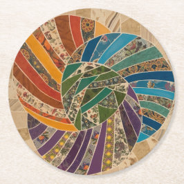 Posavasos Redondo De Papel Monstruo colorido