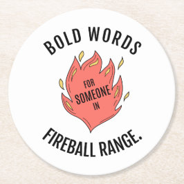 Posavasos Redondo De Papel Monstruo de CD y D de Fireball