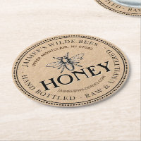 Monstruo de negocios para miel Jar Heraldic Bee