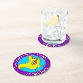 Posavasos Redondo De Papel Monstruo de papel de la sociedad ucraniana de alca