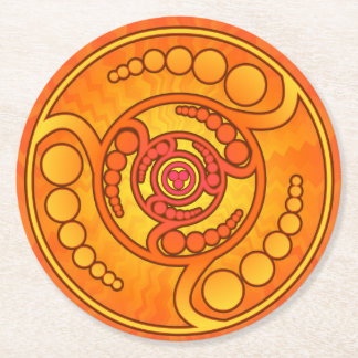 Posavasos Redondo De Papel Monstruo de papel Dimension EYE