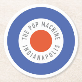 Posavasos Redondo De Papel Monstruo Fiesta Roundel