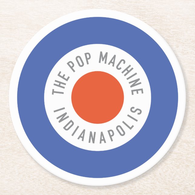 Posavasos Redondo De Papel Monstruo Fiesta Roundel (Anverso)