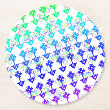 Montaña De Papel Para Bicicletas Y Flores