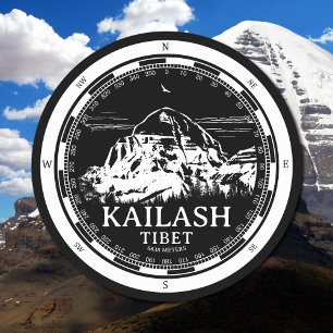 Posavasos Redondo De Papel Monte Kailash - Tíbet de Gang Rinpoche