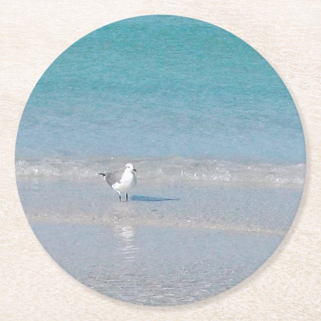 Posavasos Redondo De Papel Montura De Papel De La Seda (Anverso)