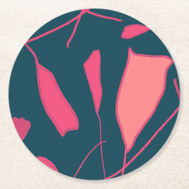 Posavasos Redondo De Papel Motocicleta de papel redonda de diseño de campo de