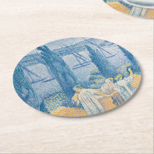 POSAVASOS REDONDO DE PAPEL MUJERES EN LA PINTURA DE PROMENTOS