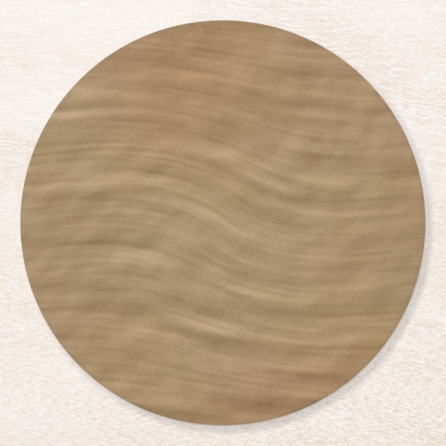 Posavasos Redondo De Papel Natural Tan Sandstone Look Background (Anverso)