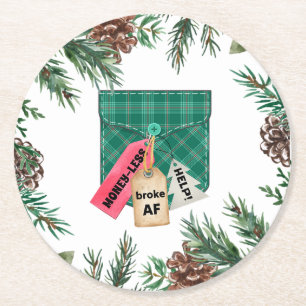 Posavasos Redondo De Papel Navidades Bruk Pocket Papel Astras
