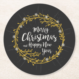 Posavasos Redondo De Papel Navidades Desean las galletitas de papel