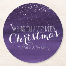 Posavasos Redondo De Papel Navidades estrellados fiestas de papel de  de ciel