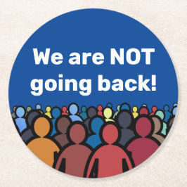 Posavasos Redondo De Papel NO regresaremos