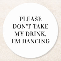 No tomes mi bebida bailando. Boda simple