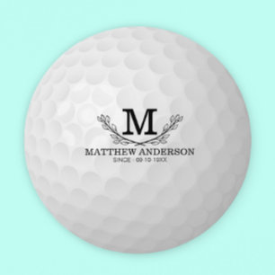 Posavasos Redondo De Papel Nombre del patrón de bola de golf personalizado Mo