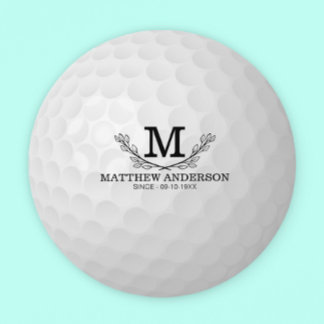 Posavasos Redondo De Papel Nombre del patrón de bola de golf personalizado Mo