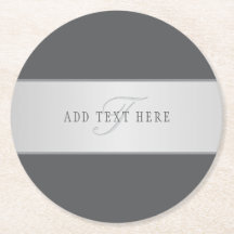 Nombre elegante y letra de monograma (u otro texto