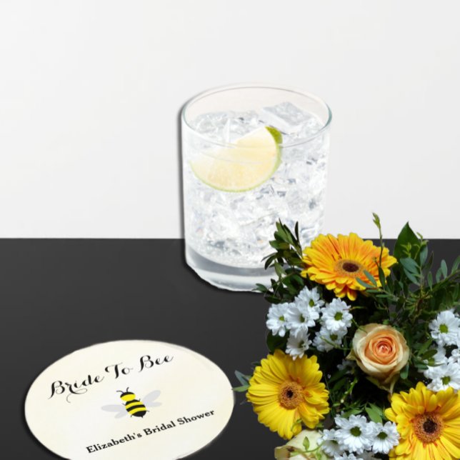 Posavasos Redondo De Papel Novia Para Ser Shower Nupcial (Subido por el creador)