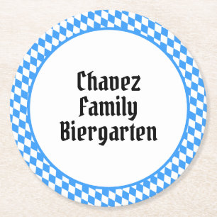 Posavasos Redondo De Papel Oktoberfest Bávaro Personalizado